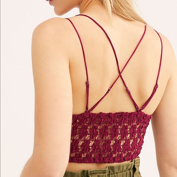 Free People | Celine Mulberry Velvet Bralette - Picture 3 of 9